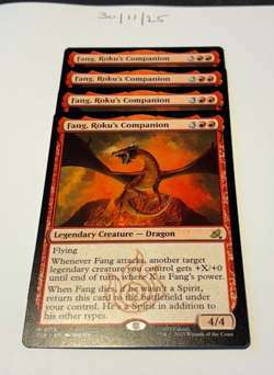 Magic the Gathering MTG Fang, Roku's Companion x4 Rare Cards NM/M Avatar - Image 1