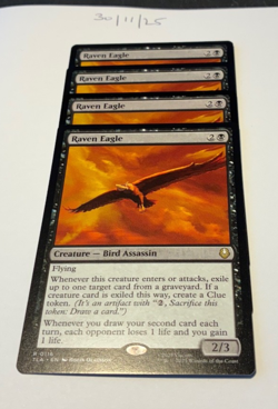 Magic the Gathering MTG Raven Eagle x4 Rare Cards NM/M Avatar - Image 1