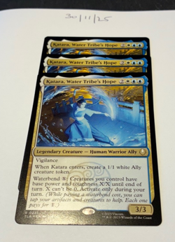 Magic the Gathering MTG Katara, Water Tribe's Hope x3 Rare Cards NM/M Avatar - Image 1