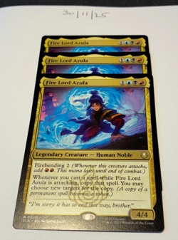 Magic the Gathering MTG Fire Lord Azula x3 Rare Cards NM/M Avatar - Image 1
