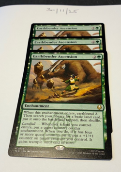 Magic the Gathering MTG Earthbender Ascension x3 Rare Cards NM/M Avatar - Image 1