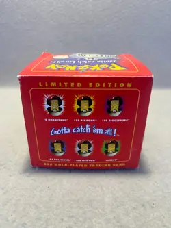 pokemon 23k gold plated trading card poliwhirl box only - Image 3