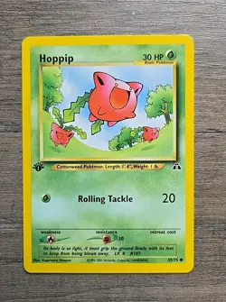 Pokemon TCG Hoppip 55/75 1st Edition Neo Discovery NM - Image 1