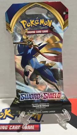 Pokemon Sword and Shield Base Set - 4 Sleeved Booster Packs NEW! FULL ART SET - Image 2
