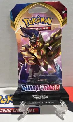 Pokemon Sword and Shield Base Set - 4 Sleeved Booster Packs NEW! FULL ART SET - Image 5