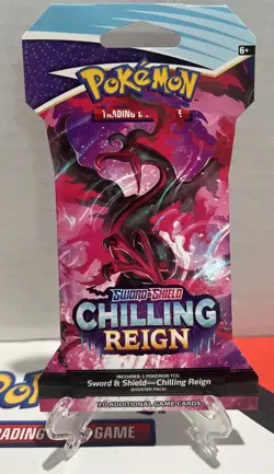 Chilling Reign Sleeved Pokemon Tcg Booster Packs - Complete Full Art Set - Image 2