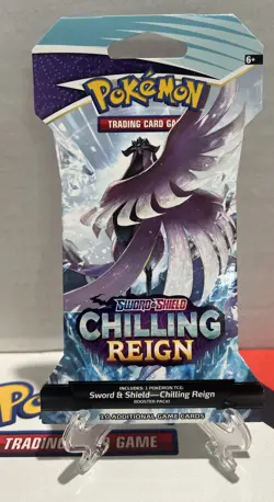 Chilling Reign Sleeved Pokemon Tcg Booster Packs - Complete Full Art Set - Image 3