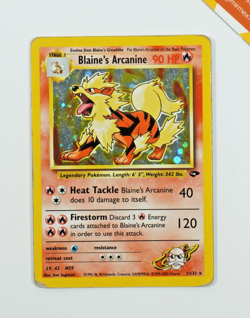Pokemon Blaine's Arcanine 1/132 Gym Challenge English Holo - Image 1