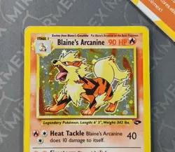 Pokemon Blaine's Arcanine 1/132 Gym Challenge English Holo - Image 3