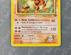 Pokemon Blaine's Arcanine 1/132 Gym Challenge English Holo - Image 4