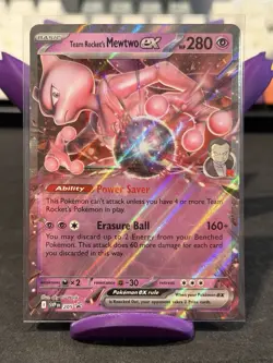 Pokemon TCG Team Rockets Mewtwo EX 205 Black Star Promo NM - Image 1