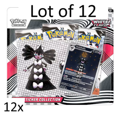 Pokemon Scarlet Violet White Flare 3Pk Blister Tech Sticker Collection Lot of 12 - Image 1