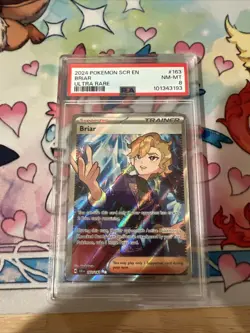 2024 POKEMON SCR EN-STELLAR CROWN 163 BRIAR ULTRA RARE PSA 9 - Image 1