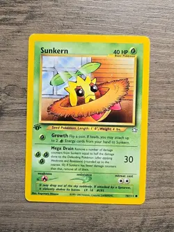 Pokemon TCG Sunkern 78/111 1st Edition WOTC Neo Genesis LP - Image 1