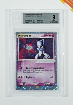 Pokemon BGS 9 Mewtwo Ex #101 Holo Ex Ruby & Sapphire 2003 English - Image 1