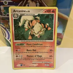 Arcanine 1/111 Holo Platinum Rising Rivals Rare Pokemon TCG NM/LP - Image 1
