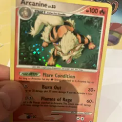 Arcanine 1/111 Holo Platinum Rising Rivals Rare Pokemon TCG NM/LP - Image 2