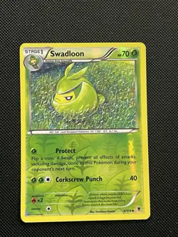 Swadloon 6/119 Reverse Holo XY Phantom Forces Pokemon TCG LP - Image 1
