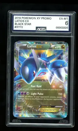 Latios EX - Black Star Promo XY72 (2015 Pokemon XY Promo) - AGS 6 EX-MT - Cert 0 - Image 1