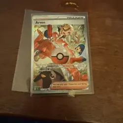 Pokemon TCG Arven 235/091 Special Illustration Rare Sir Paldean Fates NM - Image 1