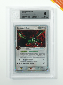 Pokemon BGS 9 Aerodactyl Ex #94 Holo Ex Tempesta Di Sabbia 2003 Italiano - Image 1