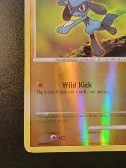 Riolu 61/130 Reverse Holo Diamond & Pearl Base Set Pokemon TCG 2007 - Image 3