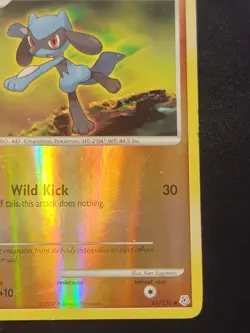 Riolu 61/130 Reverse Holo Diamond & Pearl Base Set Pokemon TCG 2007 - Image 4