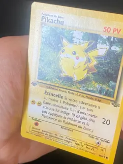 CARTE POKEMON PIKACHU 60/64 FR EDITION 1 COMMUNE WIZARDS JUNGLE - TBE/EXC - Image 2