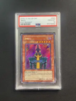 Yugioh Jinzo PSV Pharaoh’s Servant 2010-17 PSA 10 - Image 1