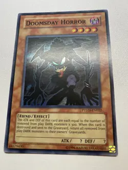 Yugioh Doomsday Horror Super Rare Unlimited PTDN-EN022 MP - Image 1