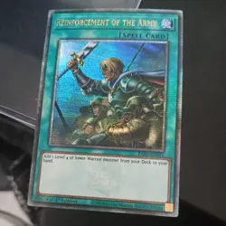 YuGiOh! Reinforcement of the Army RA01-EN051 Quarter Century Rare 1st Ed - Image 1