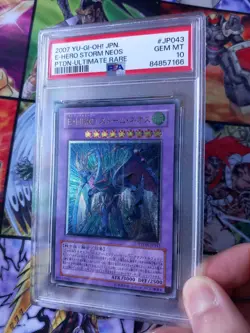 PSA 10 Yugioh Elemental Hero Storm Neos PTDN-JP043 Ultimate Rare Gem Mint Japan - Image 2