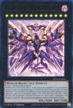 Yugioh! LP Raidraptor - Rising Rebellion Falcon - PHNI-EN045 - Ultra Rare - 1st - Image 1