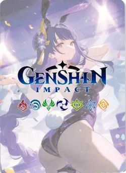 RAIDEN SHOGUN GENSHIN IMPACT Goddess Story Custom Art Collectible Anime Card - Image 2