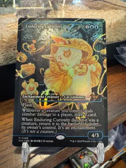 FOIL ENDURING CURIOSITY (SHOWCASE) Duskmourn: House Of Horror DSK Magic MTG CARD - Image 1