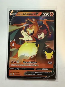 Pokemon Lance's Charizard V SWSH133 Sword & Shield Promo Cards Holo Near Mint - Image 1