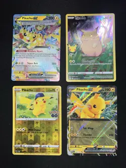 Pokemon Card Collection Lot Holos Full Arts Hits Pikachu Mewtwo Lot - Image 2
