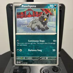 Poochyena - 113/167 - Pokemon Twilight Masquerade 2024 - Common Card NM - Image 1