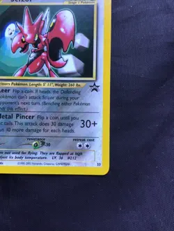 Pokemon Cards: Wizards Black Star Promo: Scizor 33 - Image 4