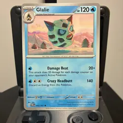 Glalie - 052/167 - Pokemon Twilight Masquerade 2024 - Uncommon Card NM - Image 1
