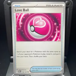 Love Ball - 156/167 - Pokemon Twilight Masquerade 2024 - Uncommon Card NM - Image 1