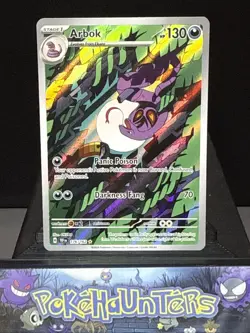 Pokemon Card Arbok 176/162 Temporal Forces Holo Illustration Rare Light Play - Image 1