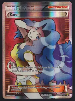 Pokemon TCG Karen XY177a XY Premium Trainer Collection Black Star Promo Card - Image 1