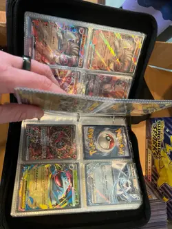 Massive Box Pokemon Card Collection Binder Lot Full Arts SEALED ETB Graded Slab - Image 3