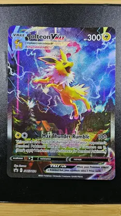 Pokemon TCG Jolteon VMAX SWSH184 Jumbo Cards Holo - Image 1