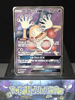 Pokemon Card Mr. Mime GX 156/168 Full Art Ultra Rare Celestial Storm Played - Image 1