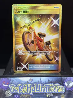 Pokemon Card Acro Bike 178/168 Celestial Storm Gold Secret Rare Light Play - Image 1