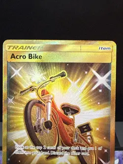 Pokemon Card Acro Bike 178/168 Celestial Storm Gold Secret Rare Light Play - Image 2