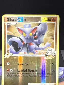 Pokemon Card Gliscor 62/111 Platinum Rising Rivals Reverse Holo Light Play - Image 2