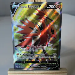 Galarian Zapdos V 173/198 Chilling Reign Full Art Pokemon Card Mint/NM - Image 1